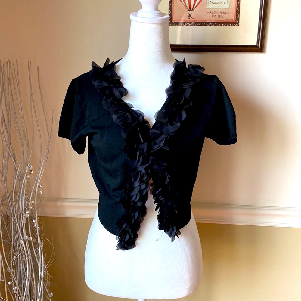 FILO Cropped Short Sleeve Fairy Ballet Core Cardigan XL (fits L/M)